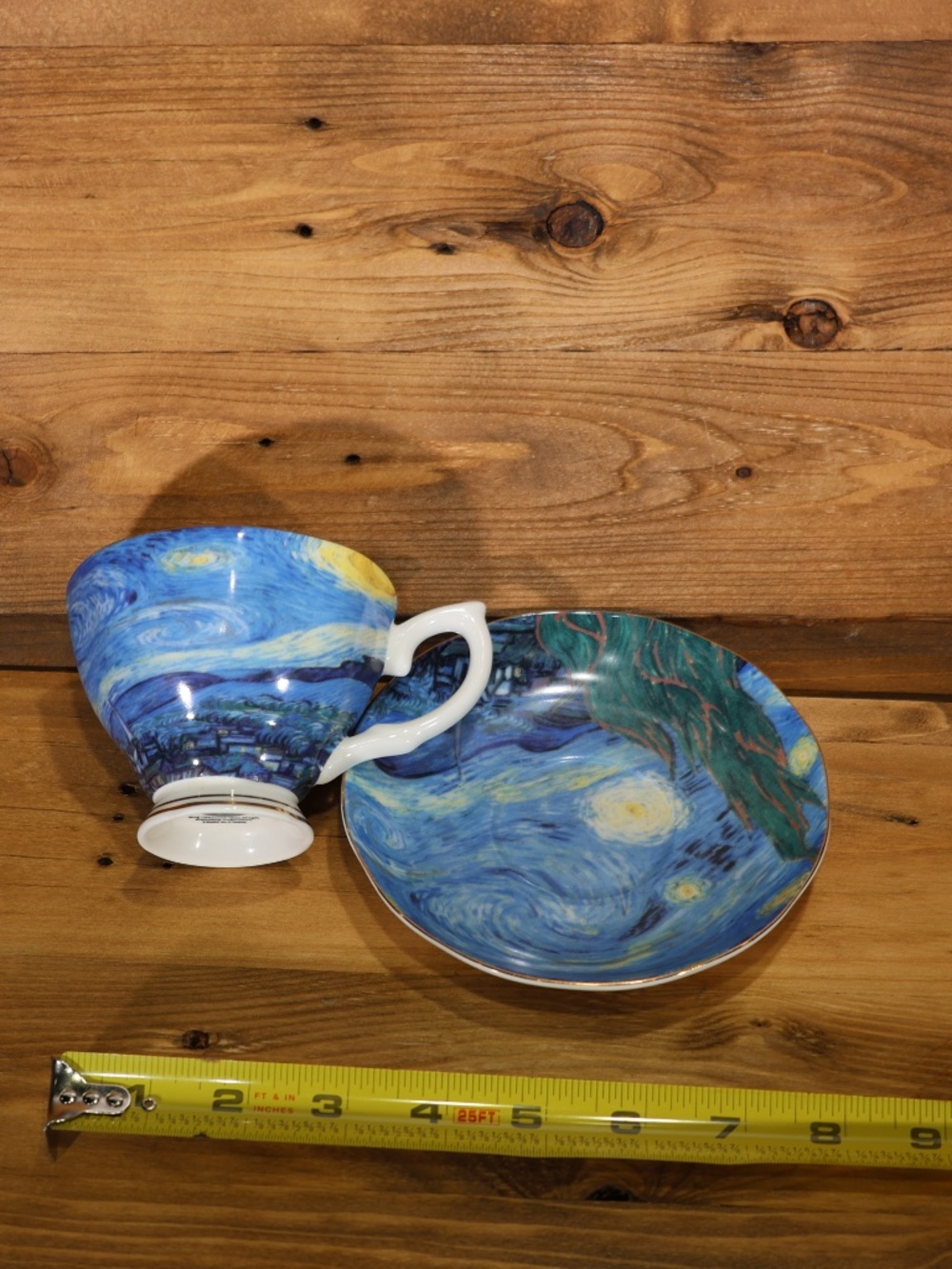 VAN GOGH Starry Night Cup and Sauser collection tea cup set